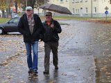 2010 10 16 100 jahre heuberg-08  Die nächsten kommen  - im Sauwetter : 100 Jahre Heuberg, Rüdiger Grimm, Günter Straub